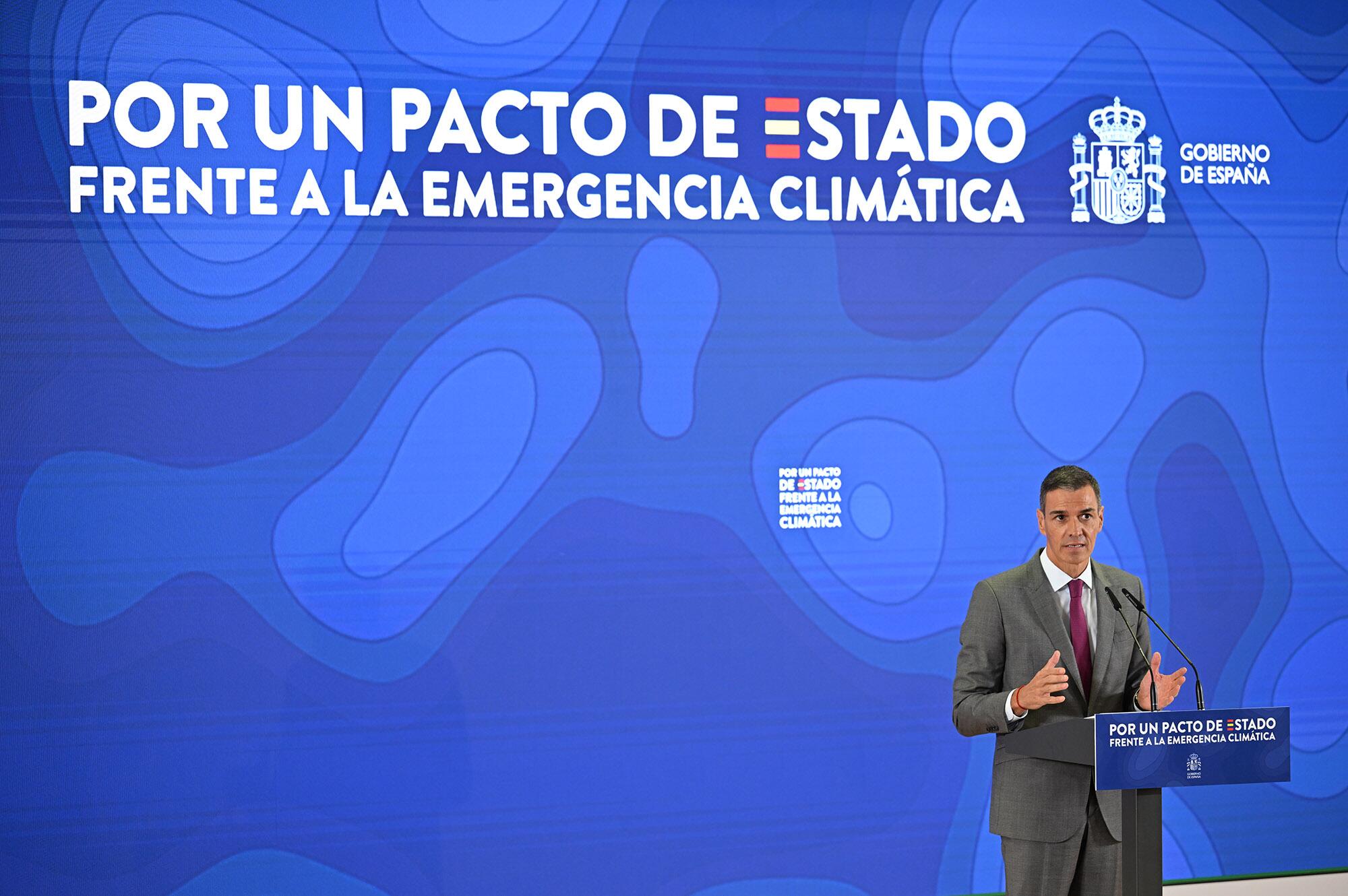 Pacto Estado Emergencia Climatica Pedro Sánchez
